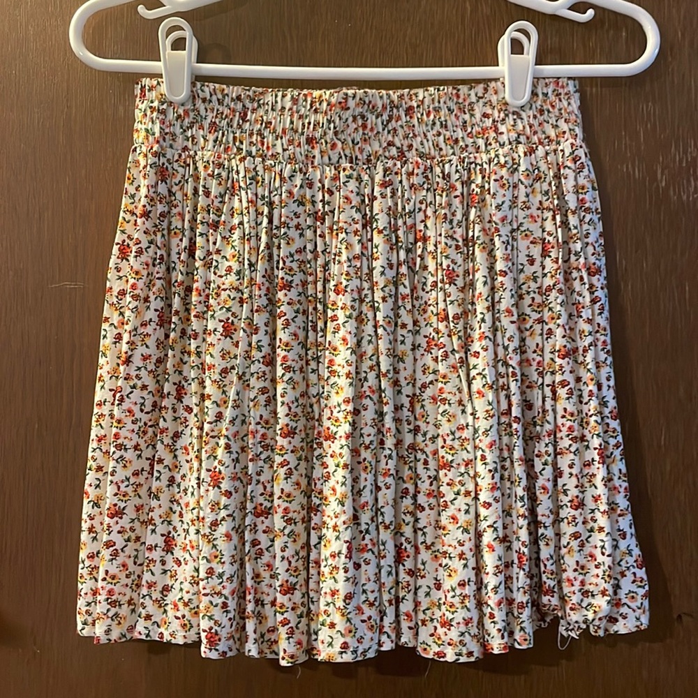 Mini Floral Skater Skirt